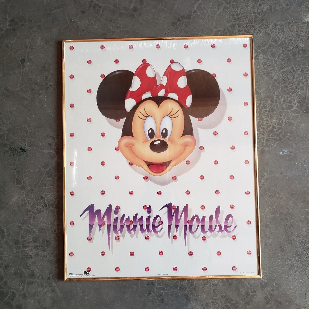 Minnie Mouse Photo Wall Decor Picture Carnival Fair Vintage